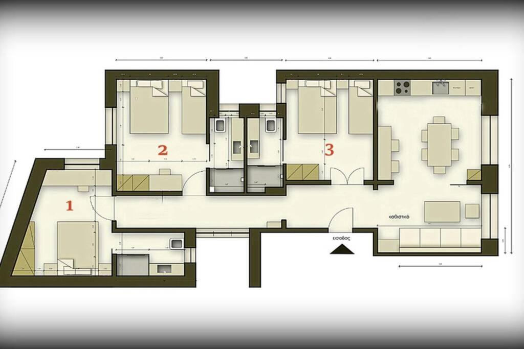 Athens Center Modern Apt In Art Nouveau Building ภายนอก รูปภาพ